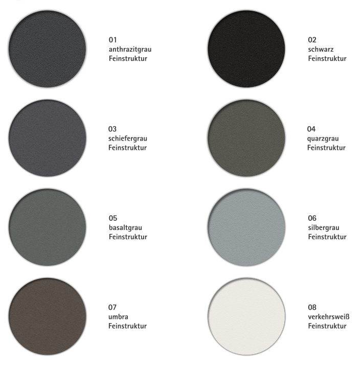 VEKA Feinstruktur Farben